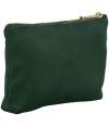 BG714 BagBase Velvet Accessory Bag dark emerald colour image